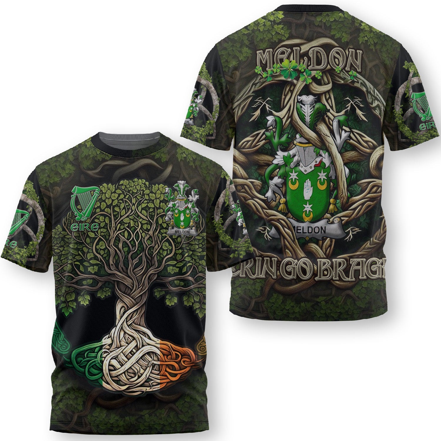 Meldon or Muldoon T-Shirts Ireland Is My Root Style