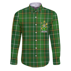 Melody or O Moledy Long Sleeve Button Shirts Crest And National Plaid Style