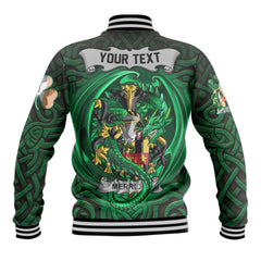 Merrick or Meyrick Baseball Jackets The Green Dragon Of Ireland Style