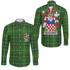 Micklethwait Long Sleeve Button Shirts Crest And National Plaid Style