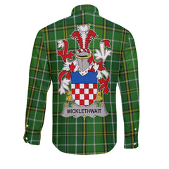 Micklethwait Long Sleeve Button Shirts Crest And National Plaid Style