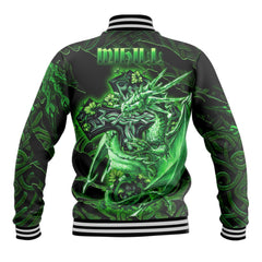 Mihill Baseball Jackets Celtic Cross And Dragon Style