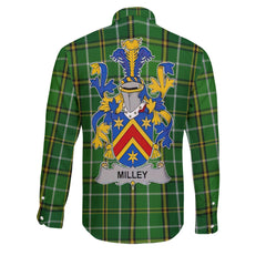 Milley or O Millea Long Sleeve Button Shirts Crest And National Plaid Style