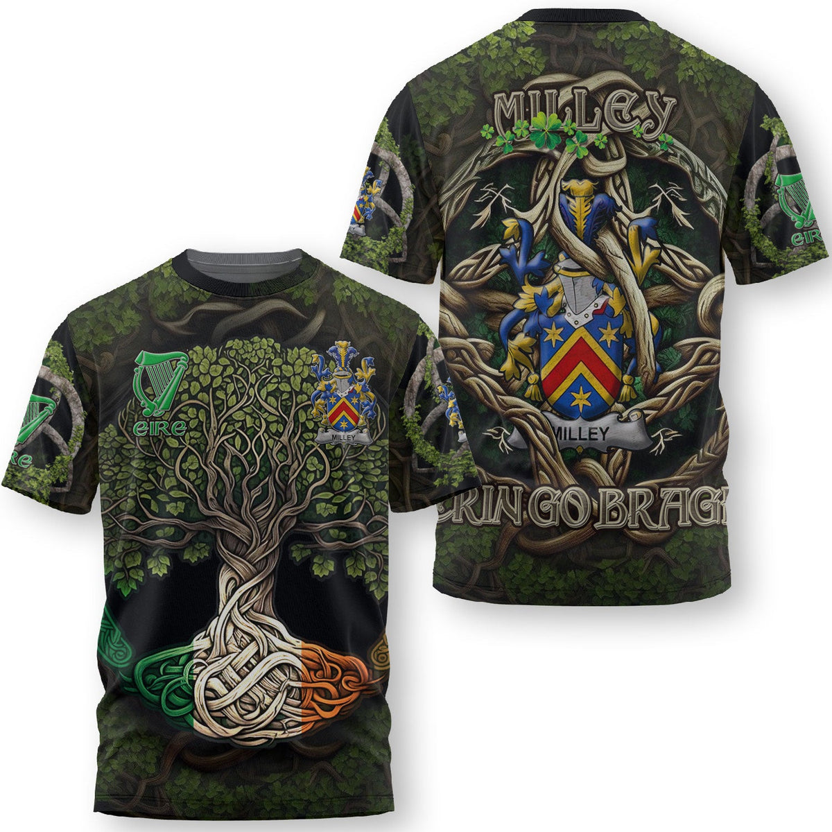Milley or O Millea T-Shirts Ireland Is My Root Style
