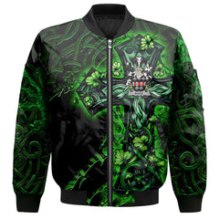 Minne Bomber Jackets Celtic Cross And Dragon Style