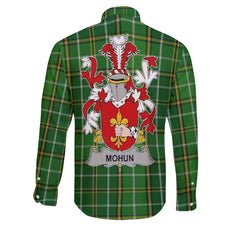 Mohun or Mohan Long Sleeve Button Shirts Crest And National Plaid Style