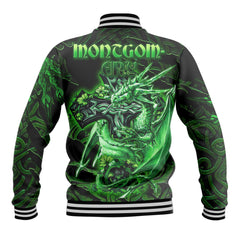 Montgomery Baseball Jackets Celtic Cross And Dragon Style