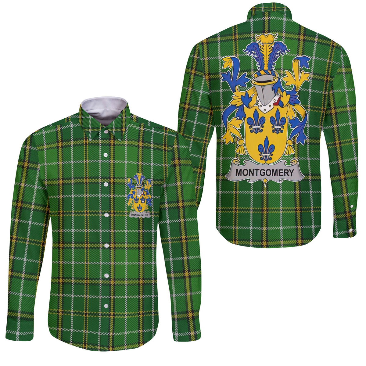 Montgomery Long Sleeve Button Shirts Crest And National Plaid Style