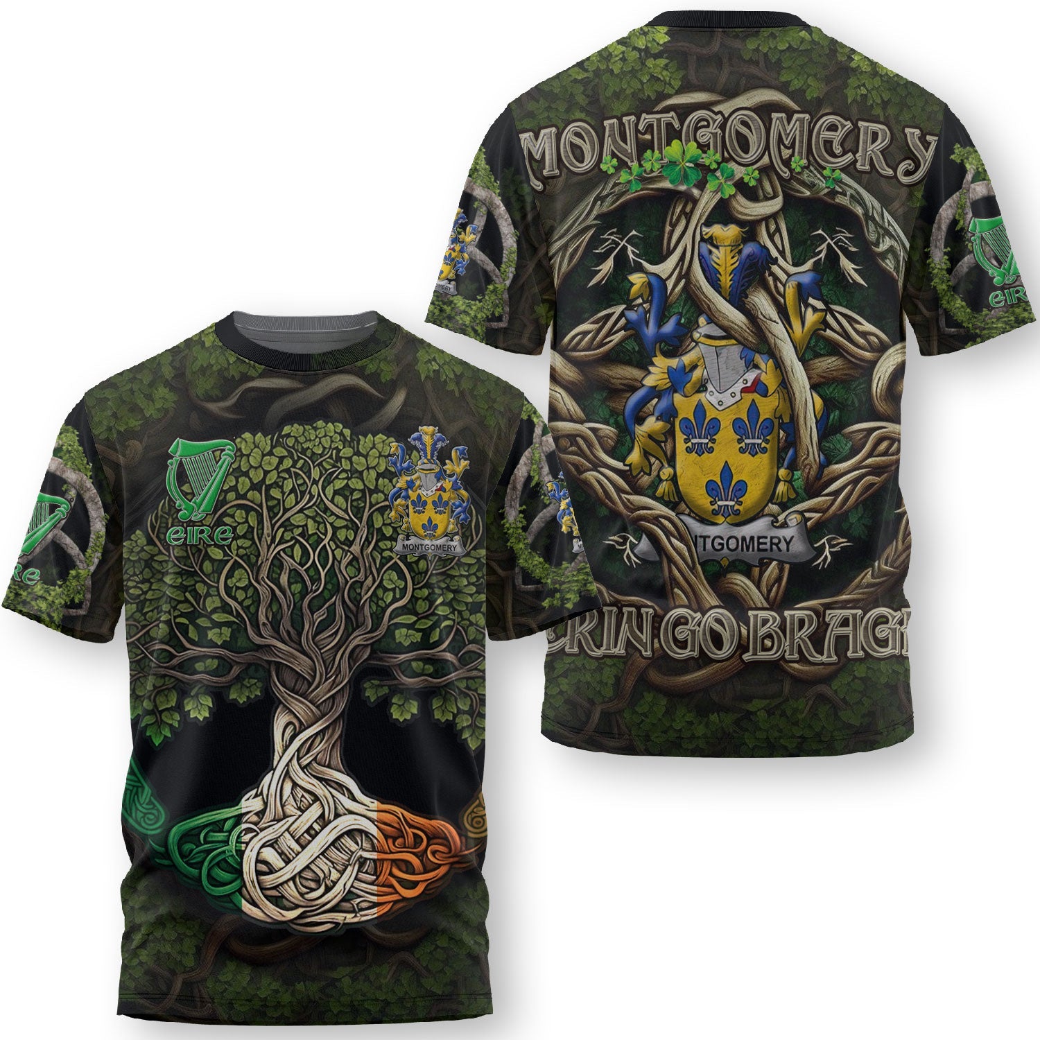 Montgomery T-Shirts Ireland Is My Root Style