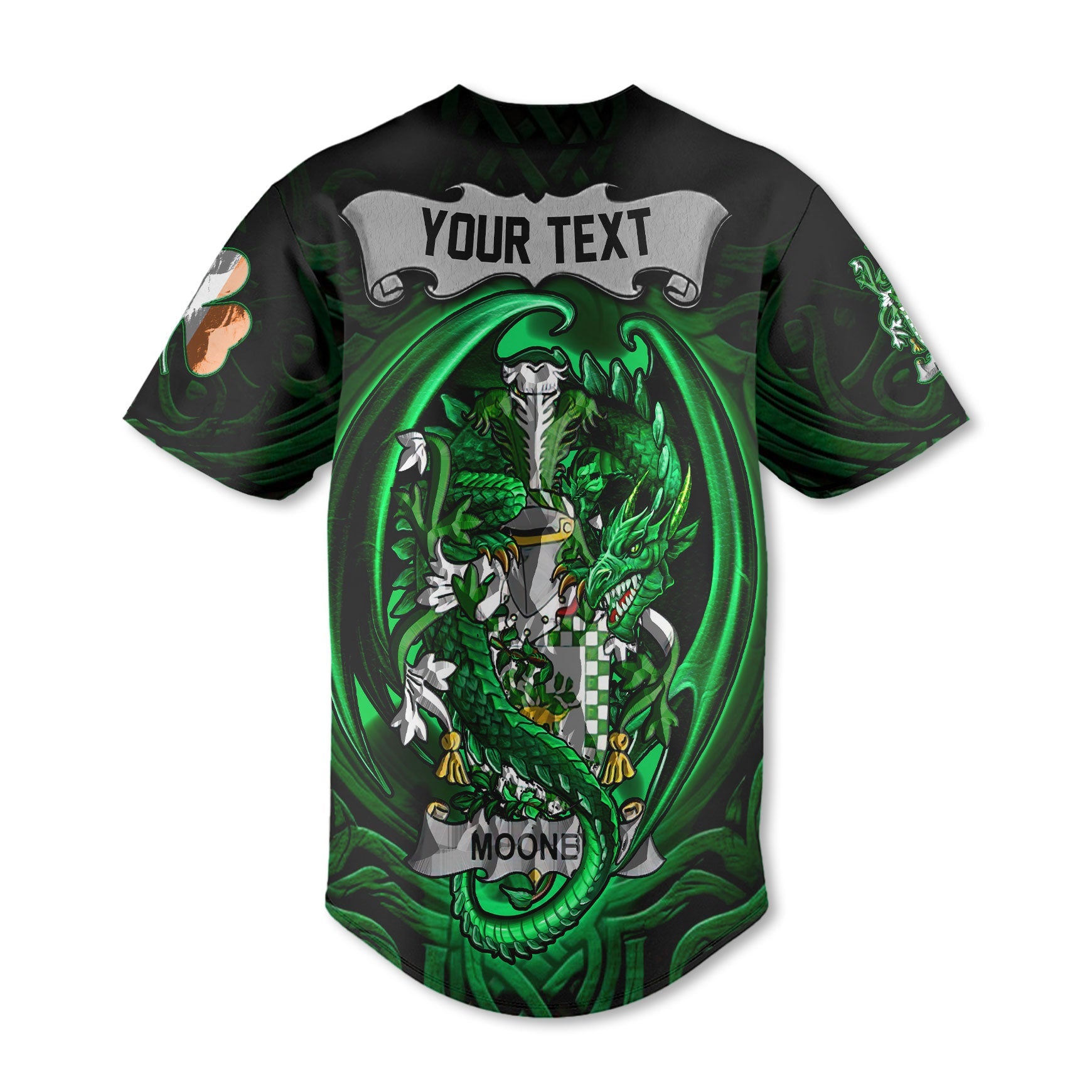 Mooney or O Mooney Baseball Jerseys The Green Dragon Of Ireland Style