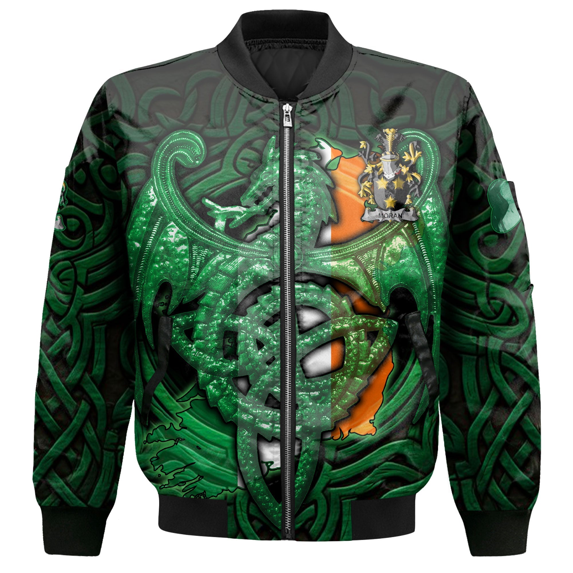 Moran or O Moran Bomber Jackets The Green Dragon Of Ireland Style