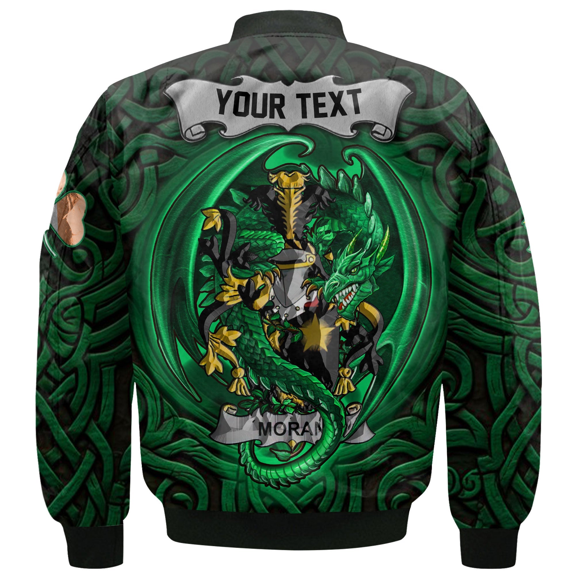 Moran or O Moran Bomber Jackets The Green Dragon Of Ireland Style