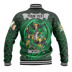 Morris Baseball Jackets The Green Dragon Of Ireland Style