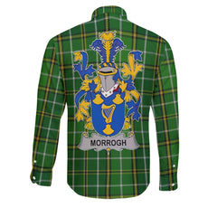 Morrogh or Morrow Long Sleeve Button Shirts Crest And National Plaid Style