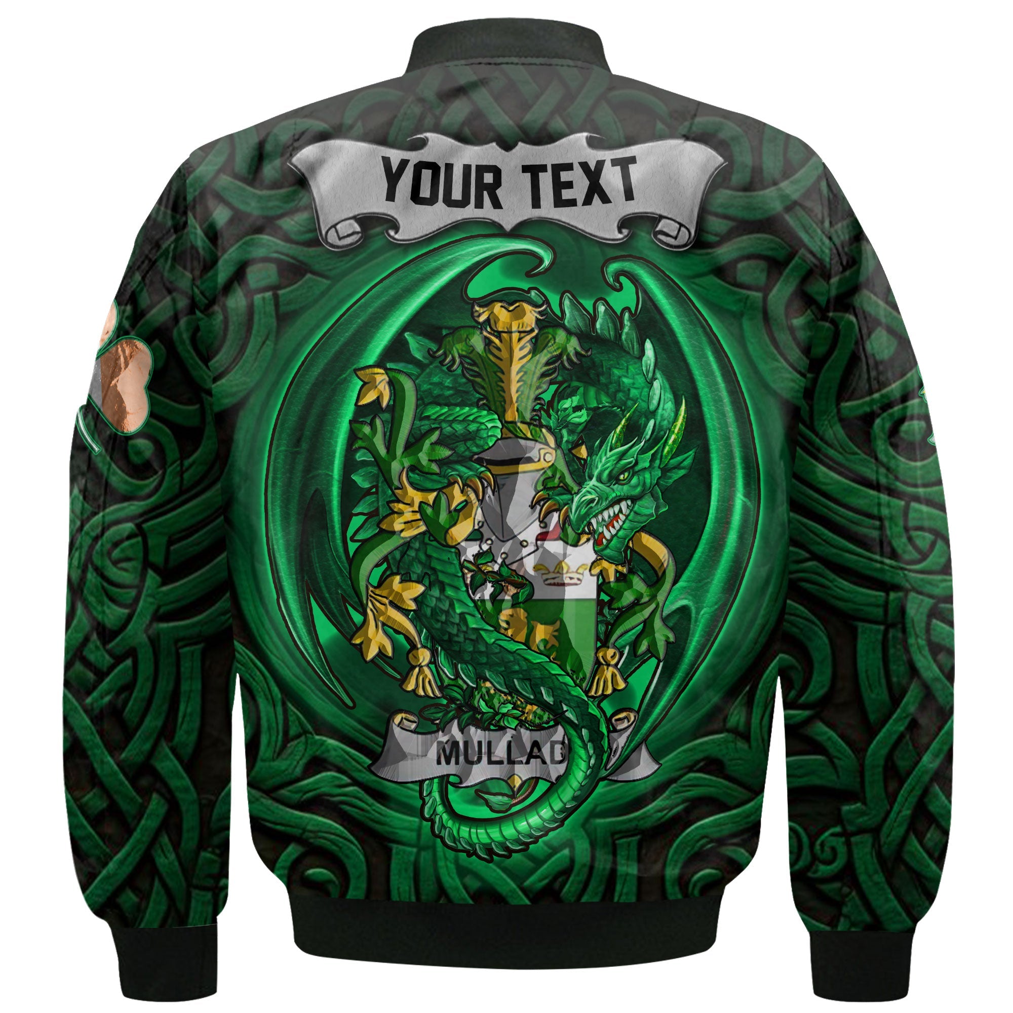 Mullady or O Mullady Bomber Jackets The Green Dragon Of Ireland Style