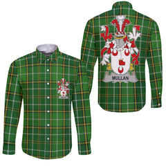 Mullan Long Sleeve Button Shirts Crest And National Plaid Style