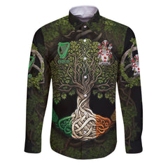 Mullan Long Sleeve Button Shirts Ireland Is My Root Style