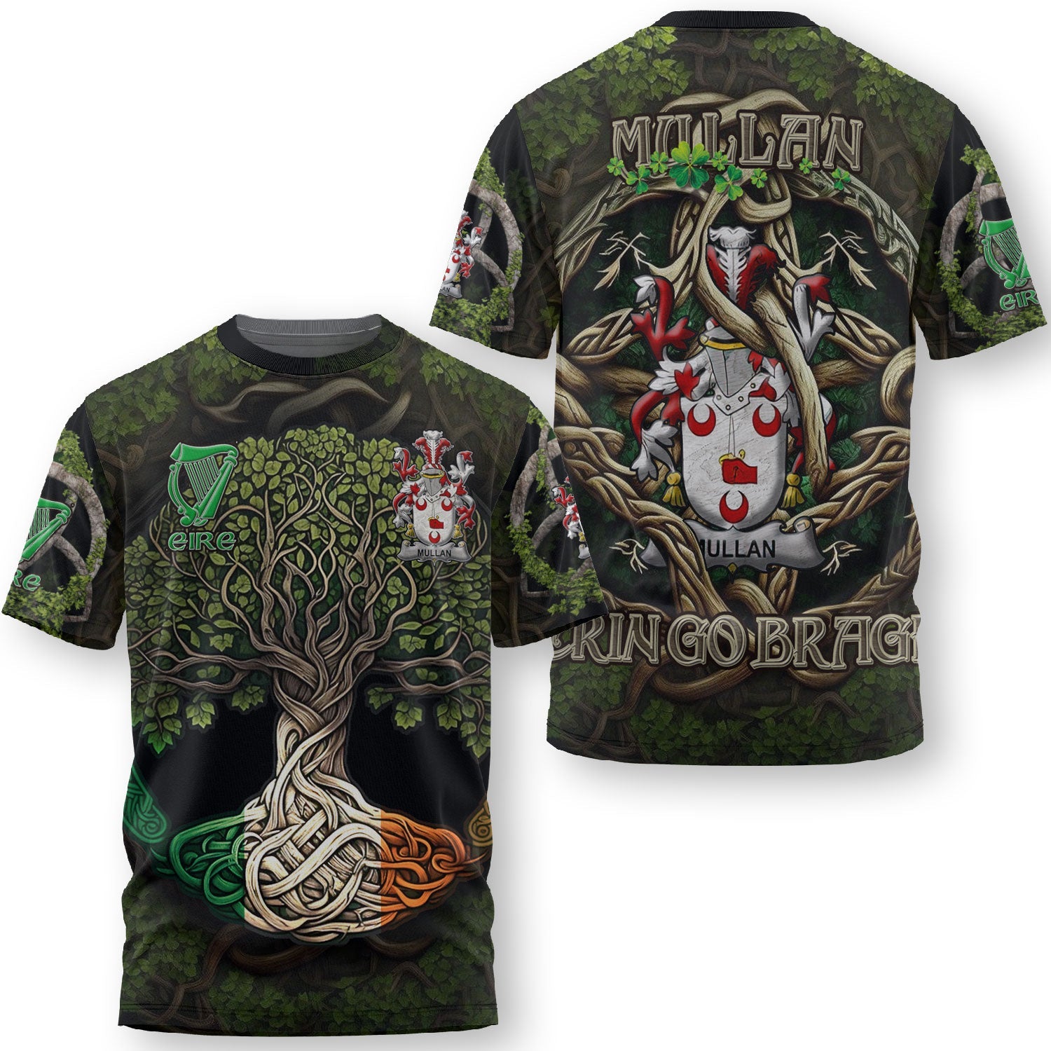 Mullan T-Shirts Ireland Is My Root Style