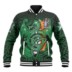 Mulrony or O Mulroney Baseball Jackets The Green Dragon Of Ireland Style