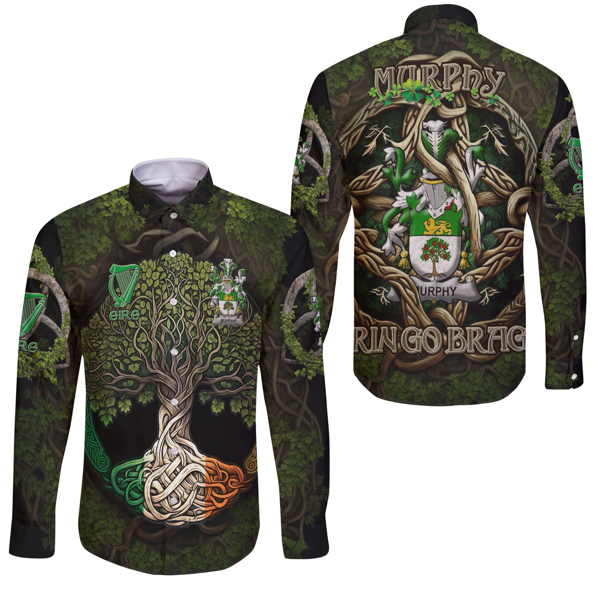 Murphy Wexford Long Sleeve Button Shirts Ireland Is My Root Style