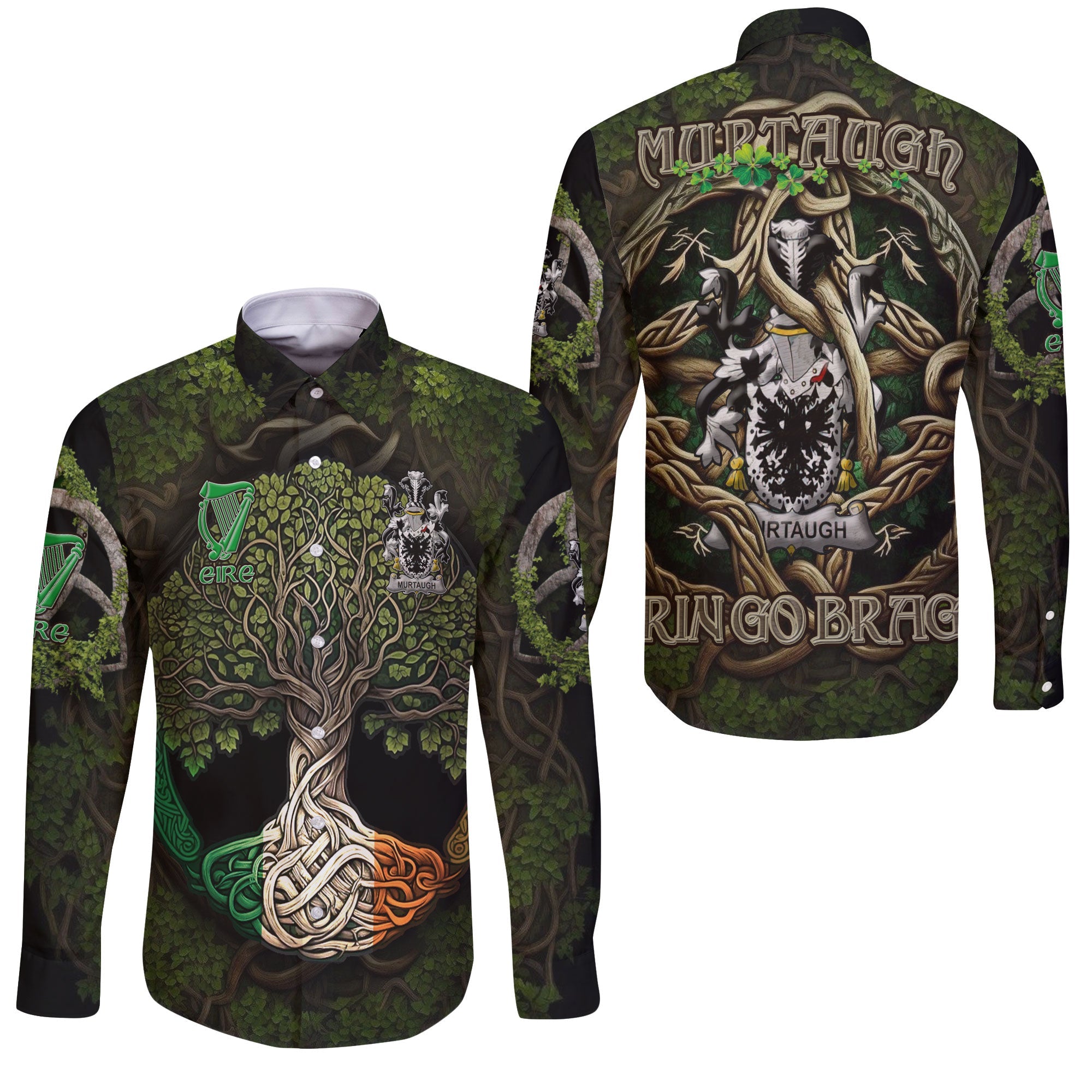 Murtaugh Long Sleeve Button Shirts Ireland Is My Root Style