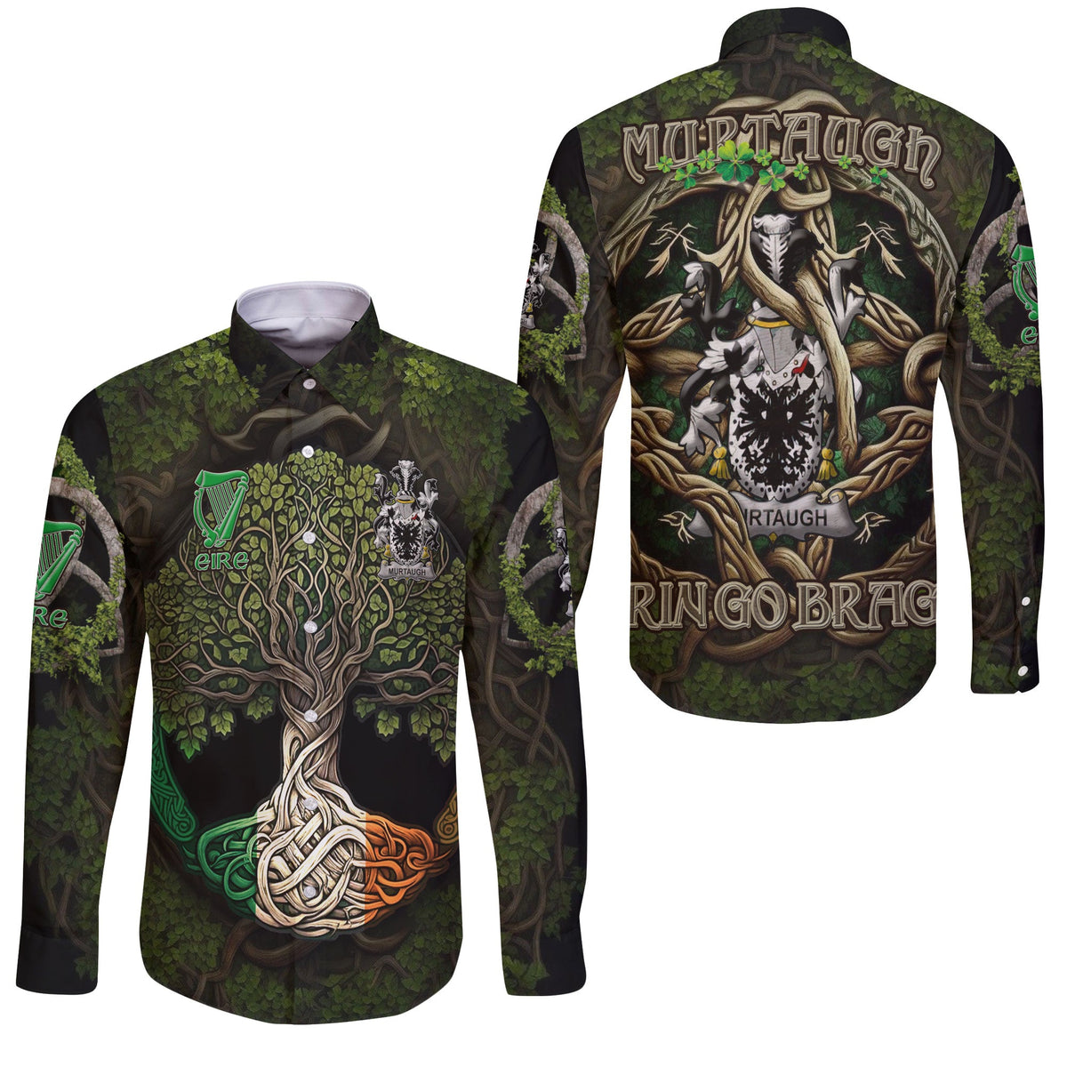 Murtaugh Long Sleeve Button Shirts Ireland Is My Root Style