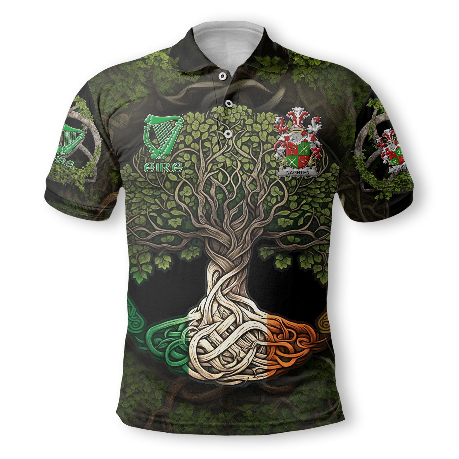 Naghten or O Naghten Polo Shirts Ireland Is My Root Style