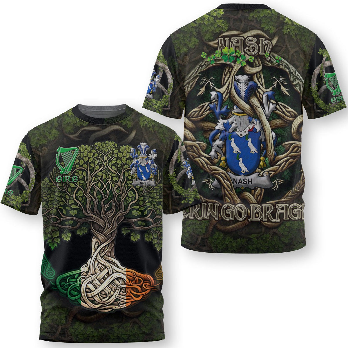 Nash or Naish T-Shirts Ireland Is My Root Style