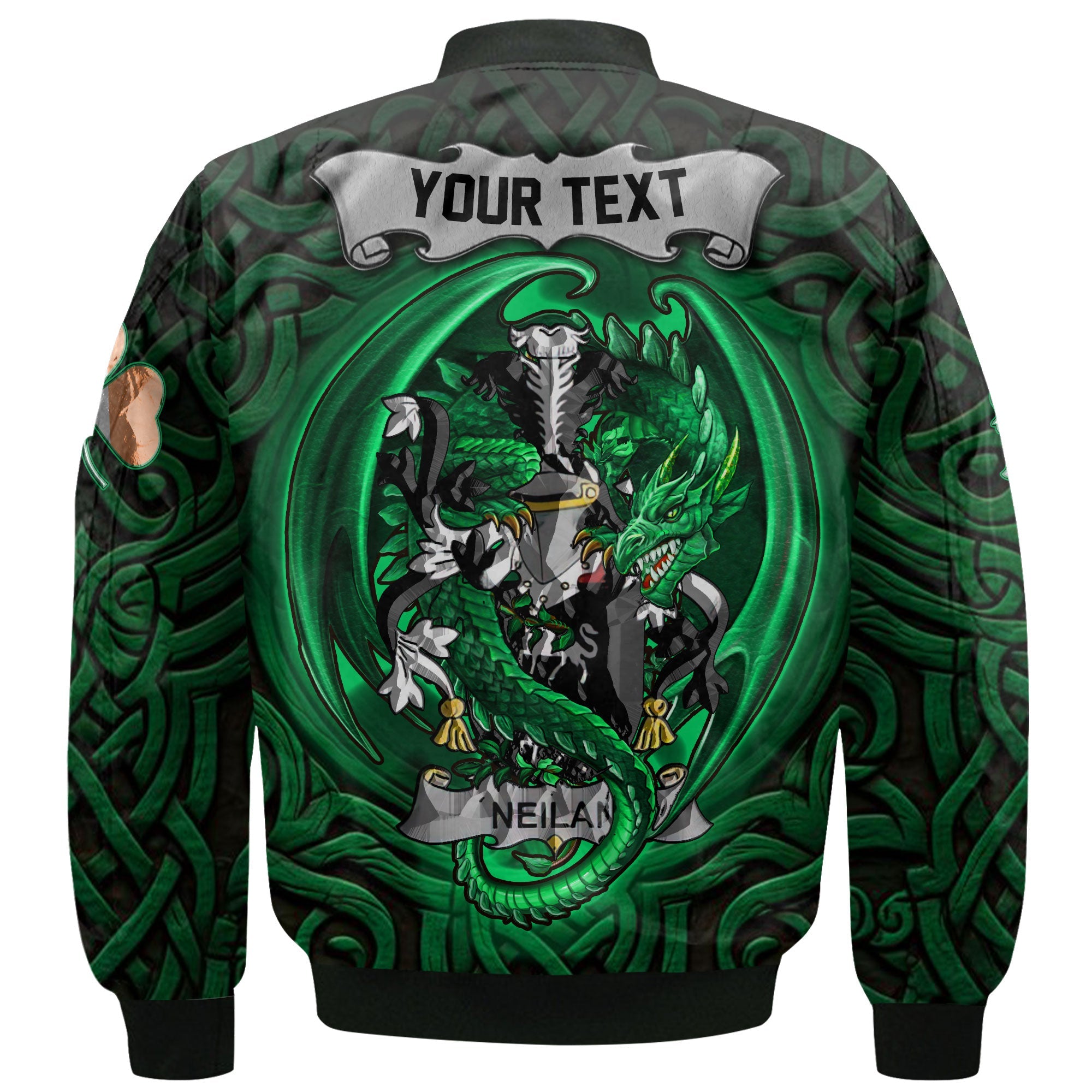 Neilan or O Neylan Bomber Jackets The Green Dragon Of Ireland Style