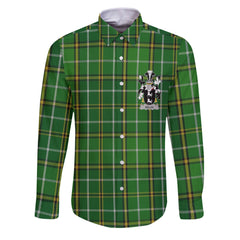 Neilan or O Neylan Long Sleeve Button Shirts Crest And National Plaid Style