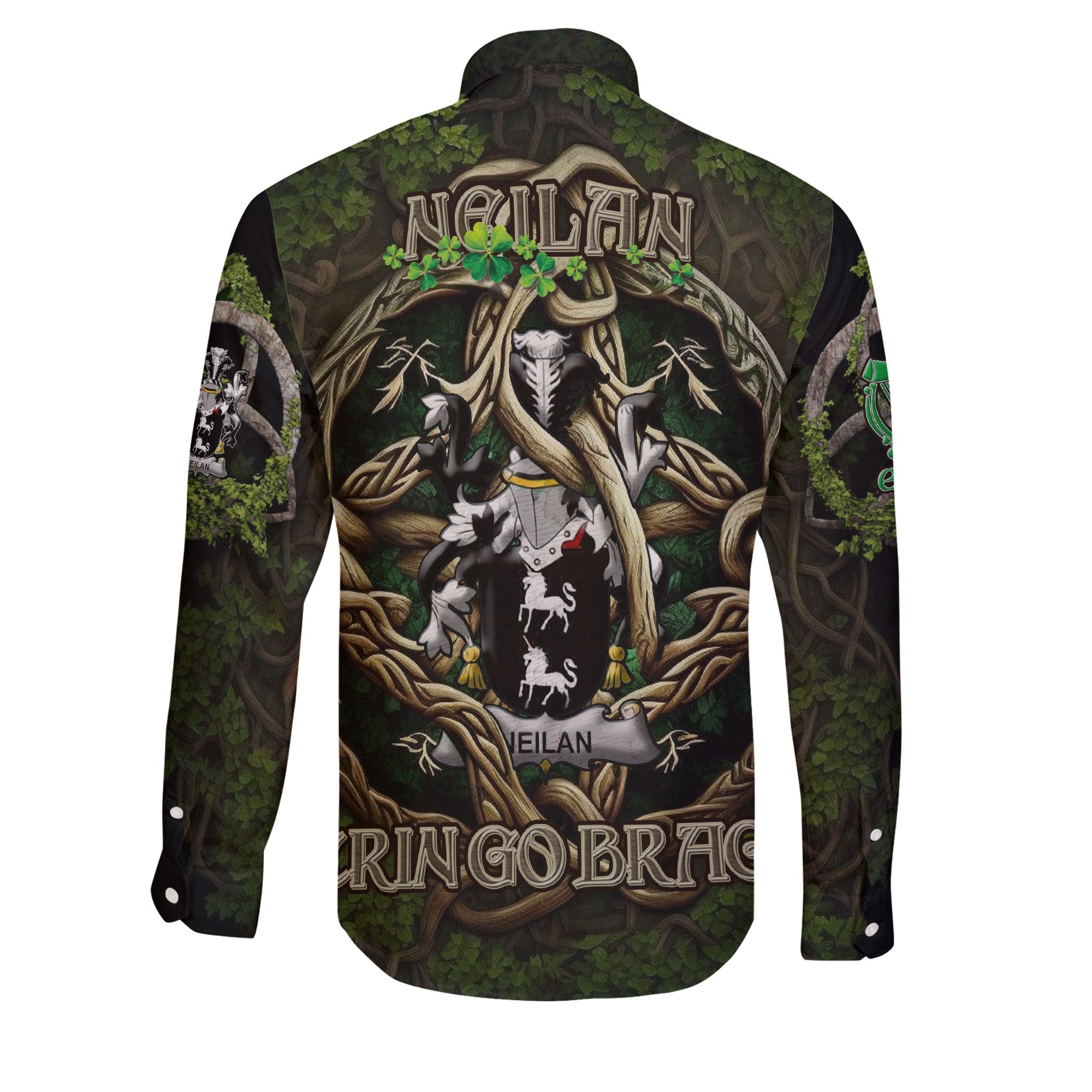 Neilan or O Neylan Long Sleeve Button Shirts Ireland Is My Root Style