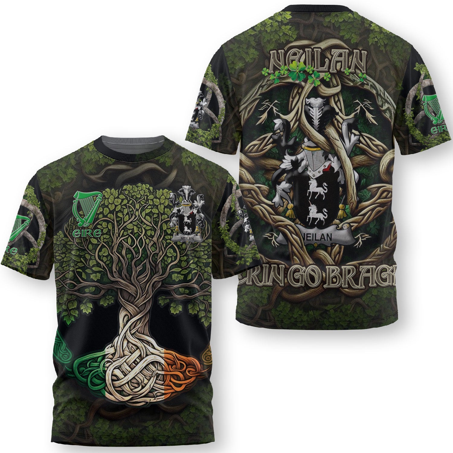 Neilan or O Neylan T-Shirts Ireland Is My Root Style