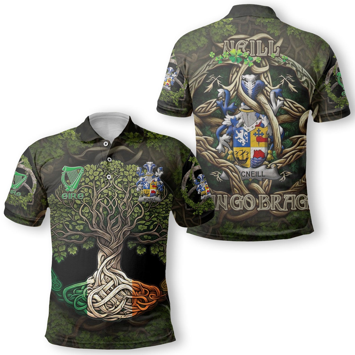 Neill or McNeill Polo Shirts Ireland Is My Root Style