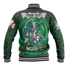 Nevill or Neville Baseball Jackets The Green Dragon Of Ireland Style