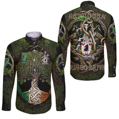 Newcomen or Newcombe Long Sleeve Button Shirts Ireland Is My Root Style