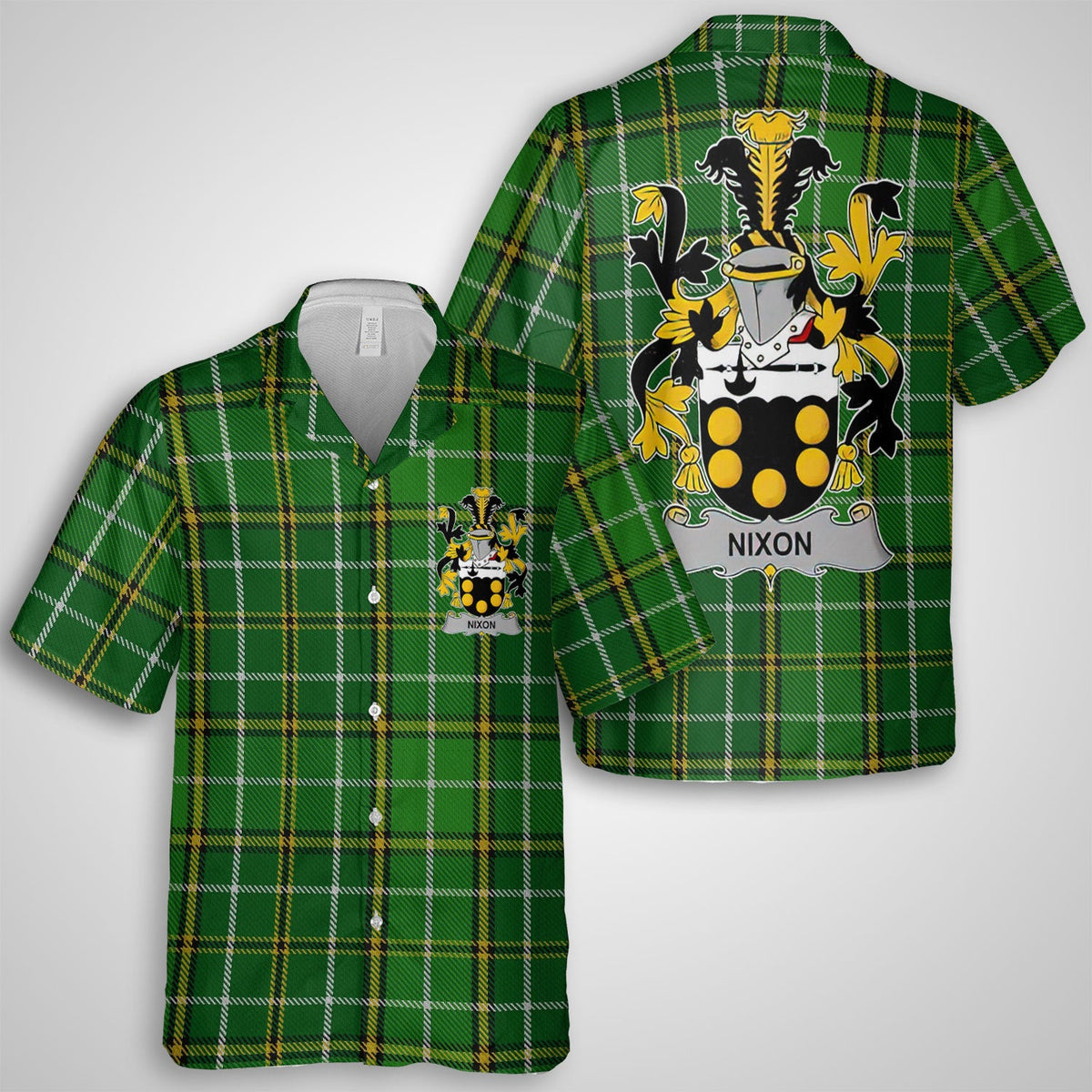 Nixon Hawaiian Shirts Crest And National Plaid Style