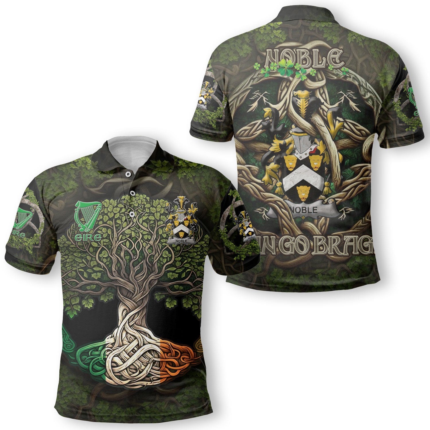 Noble Polo Shirts Ireland Is My Root Style