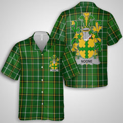 Noone or O Noone Hawaiian Shirts Crest And National Plaid Style