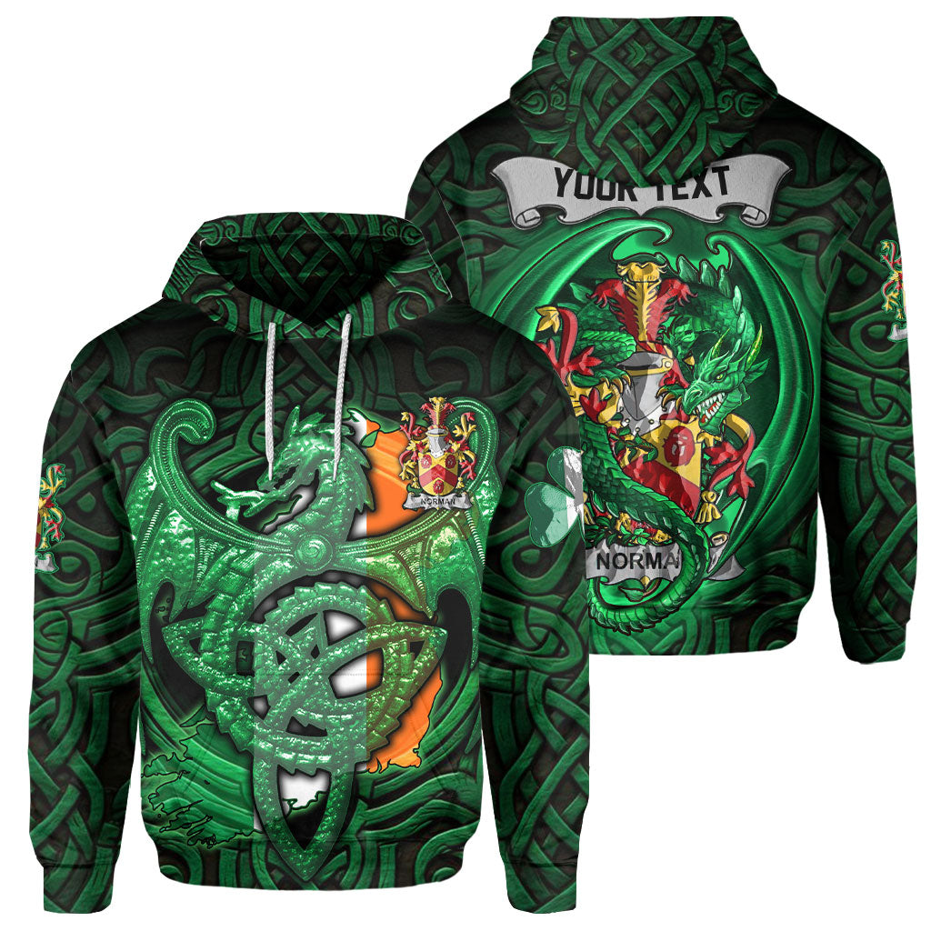 Norman Hoodies The Green Dragon Of Ireland Style