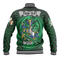 Norreys Baseball Jackets The Green Dragon Of Ireland Style