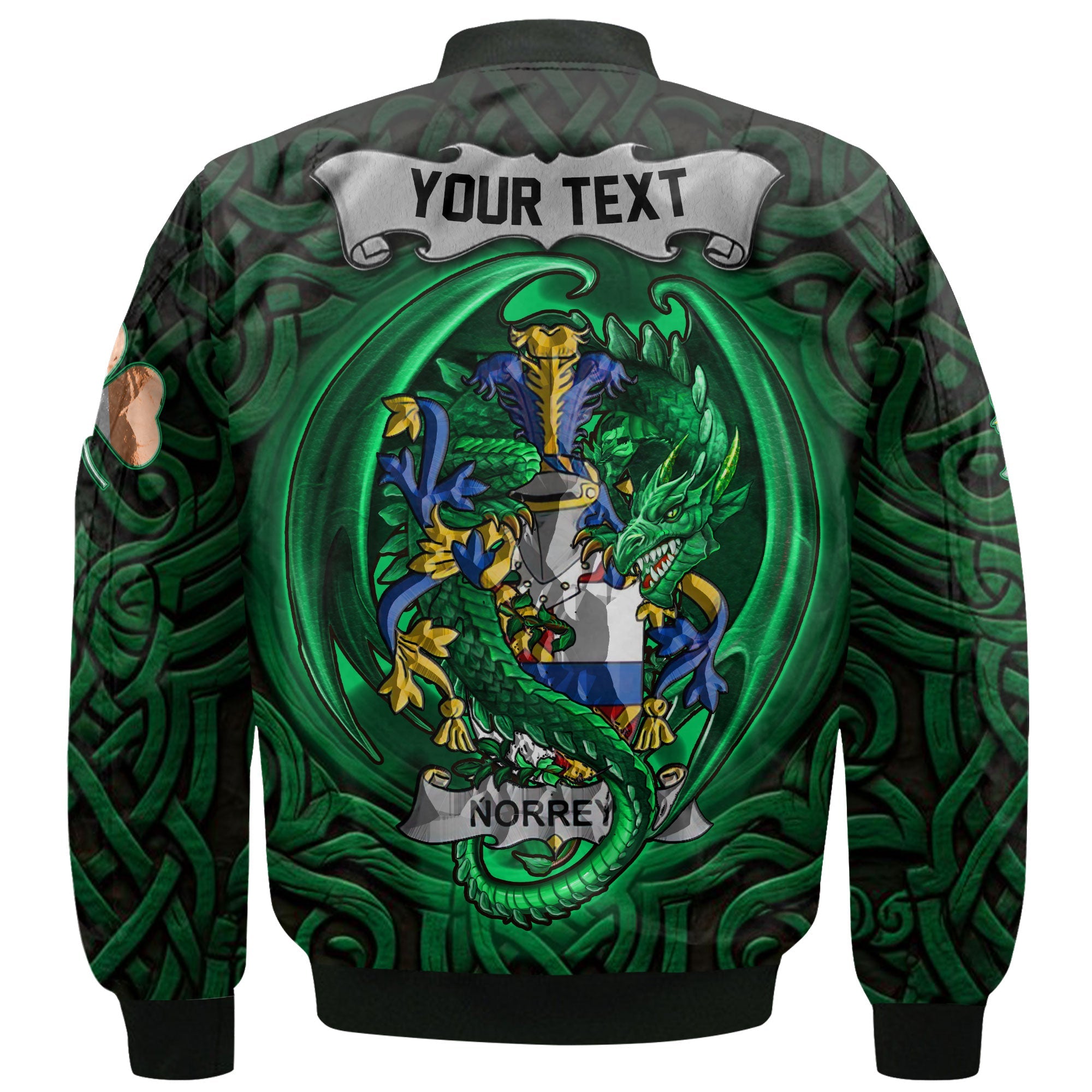 Norreys Bomber Jackets The Green Dragon Of Ireland Style