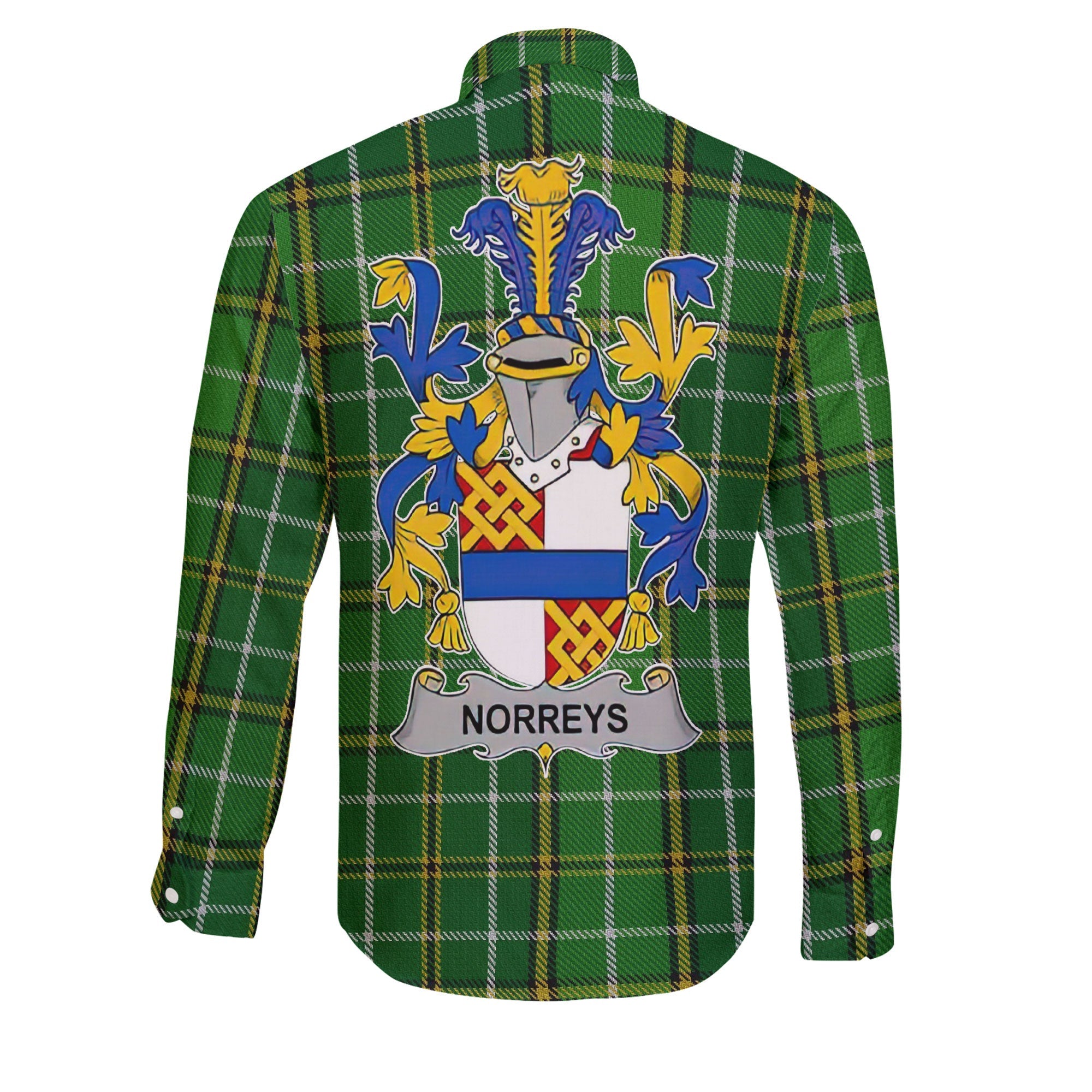 Norreys Long Sleeve Button Shirts Crest And National Plaid Style