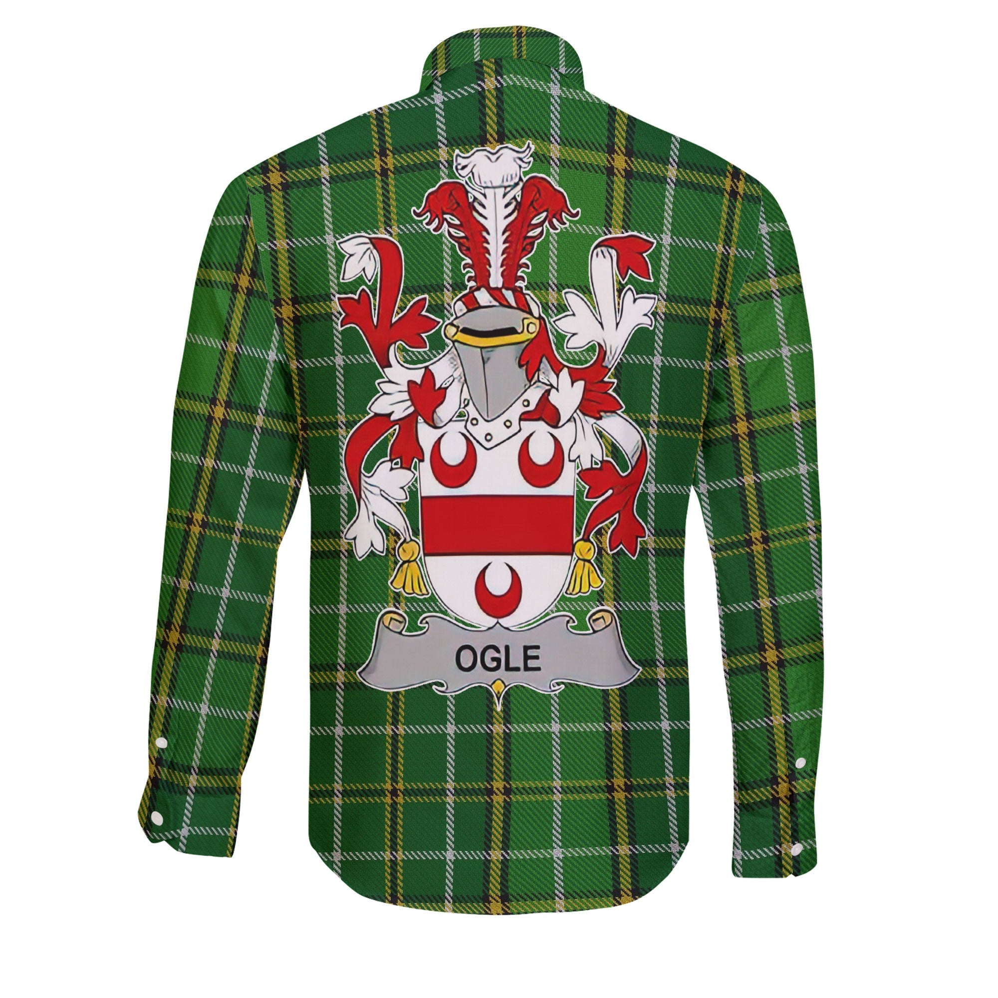 Ogle Long Sleeve Button Shirts Crest And National Plaid Style