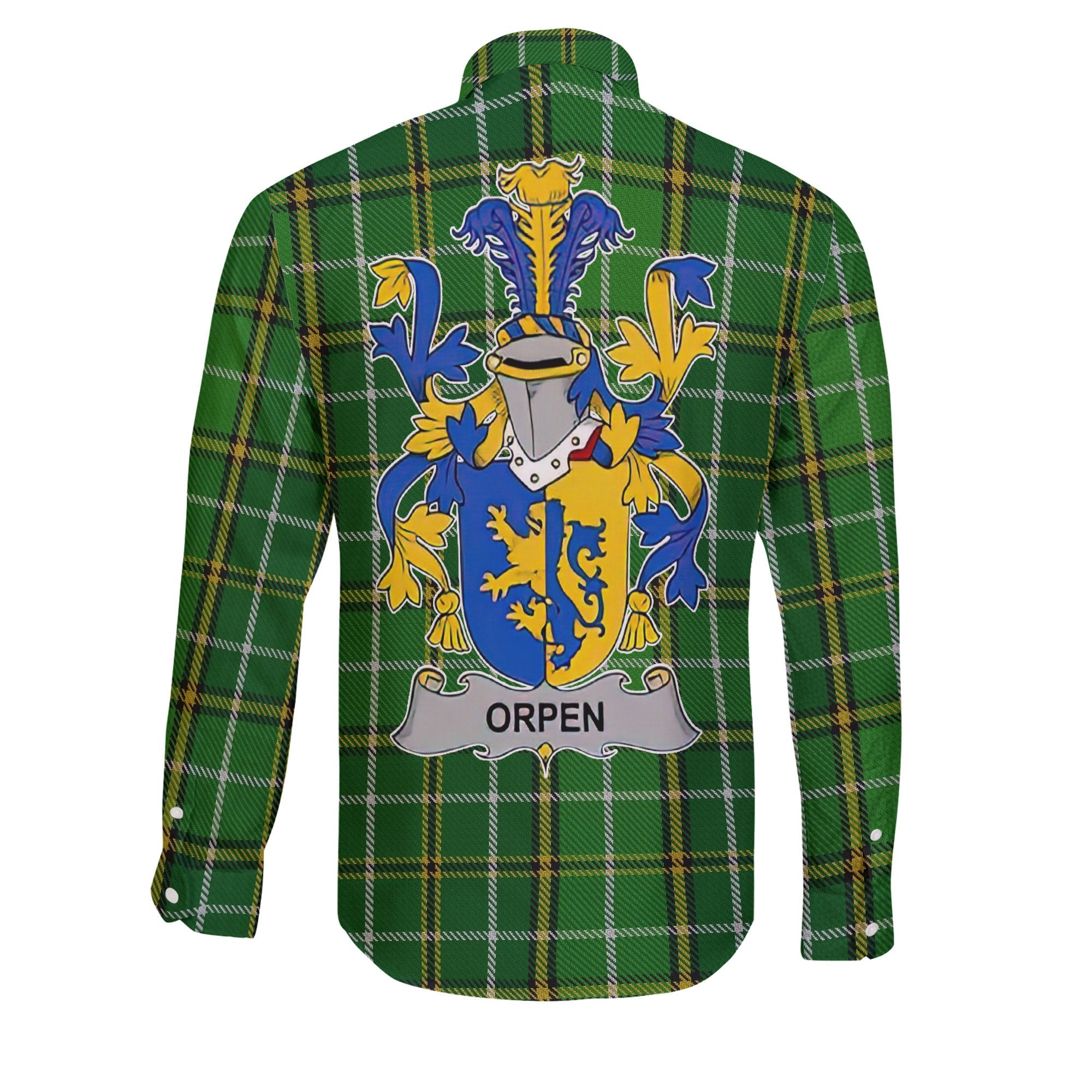 Orpen Long Sleeve Button Shirts Crest And National Plaid Style
