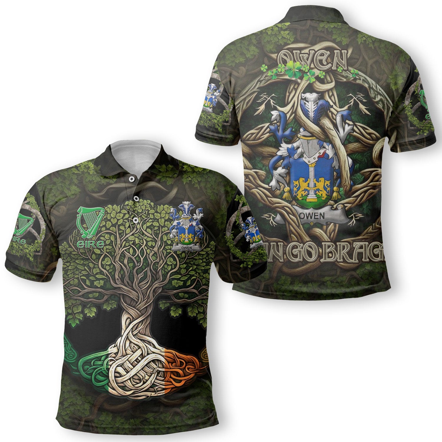 Owen Polo Shirts Ireland Is My Root Style