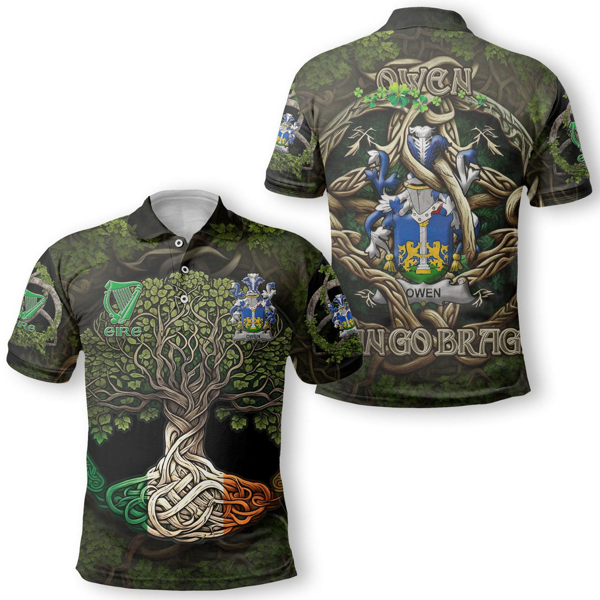 Owen Polo Shirts Ireland Is My Root Style