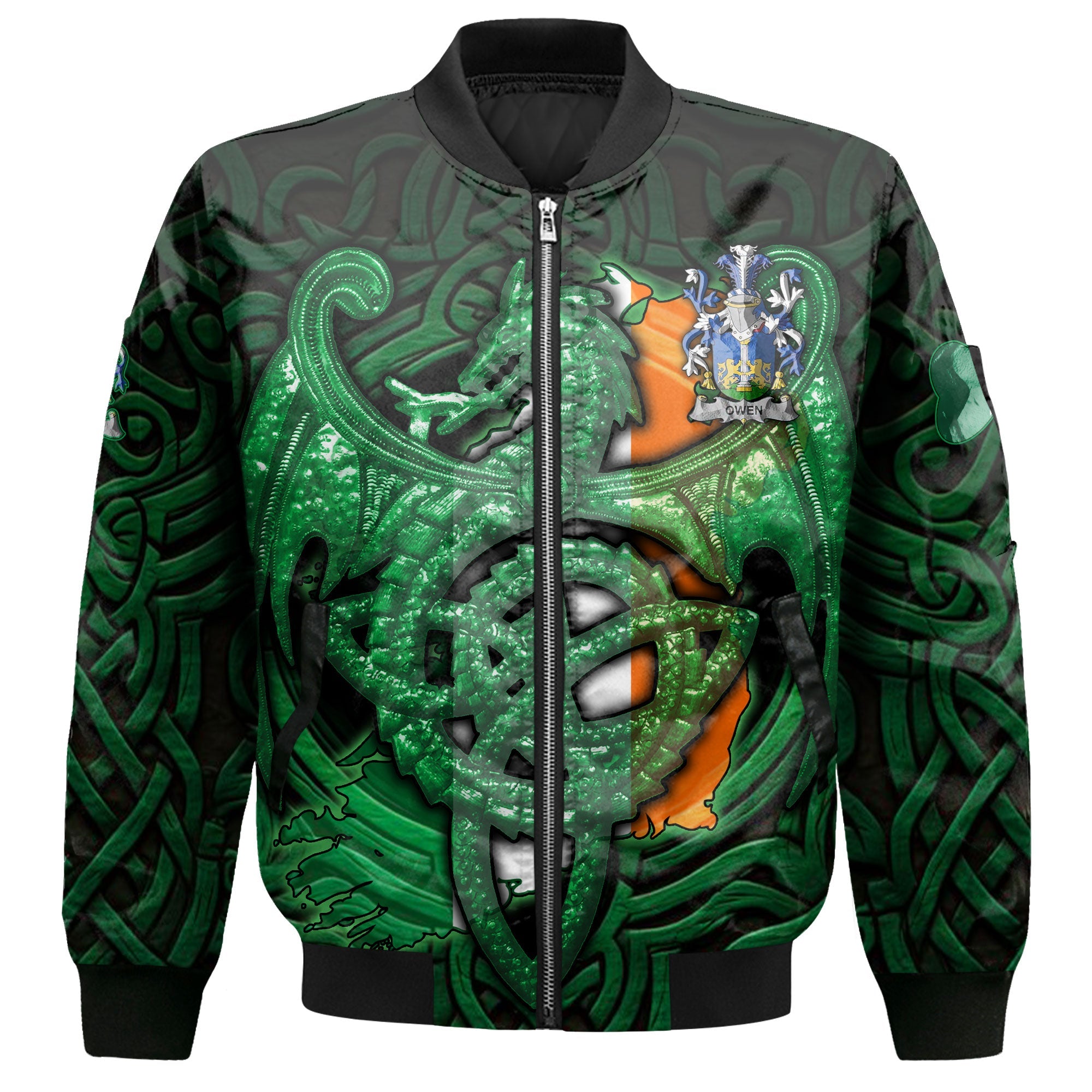 Owen Bomber Jackets The Green Dragon Of Ireland Style