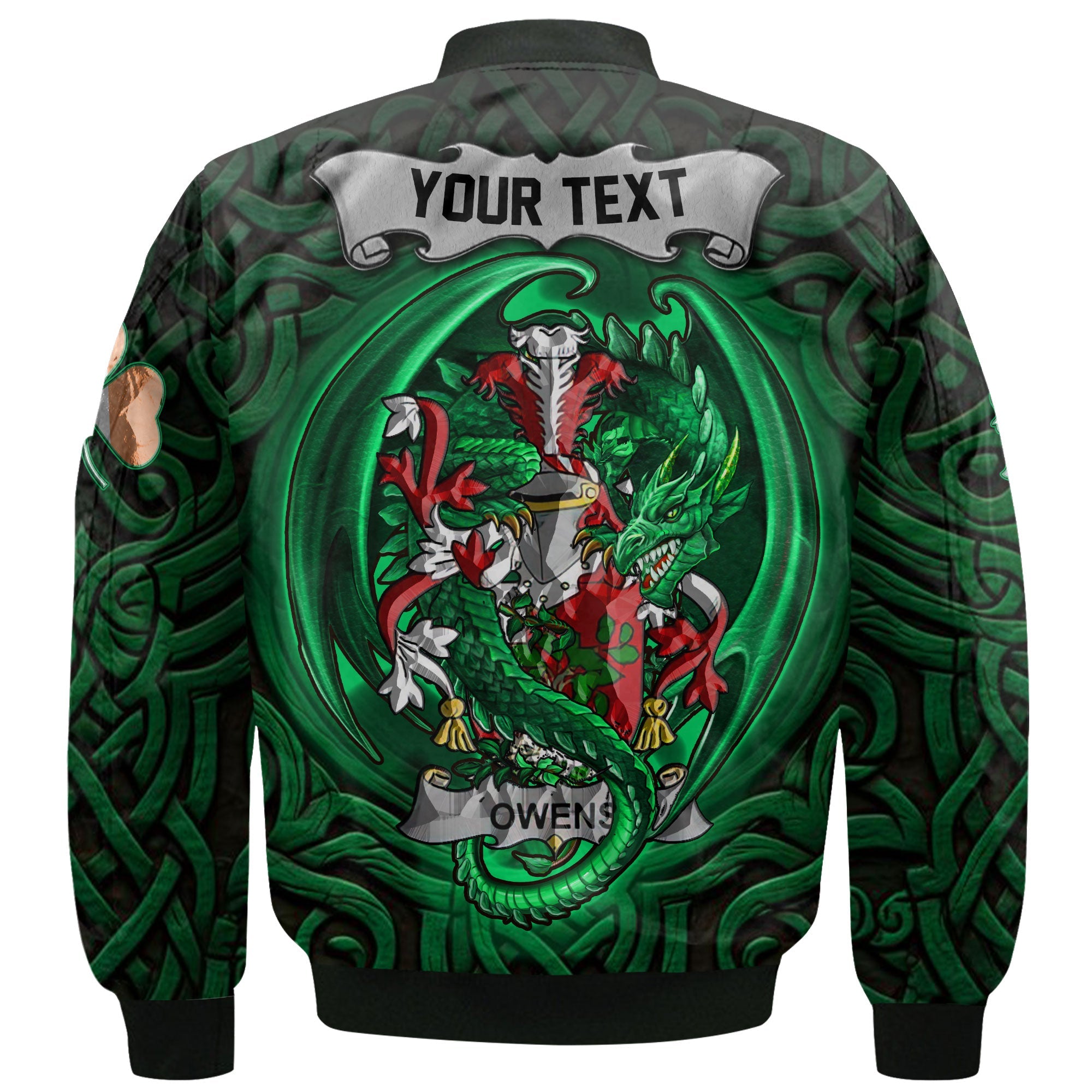 Owens Bomber Jackets The Green Dragon Of Ireland Style