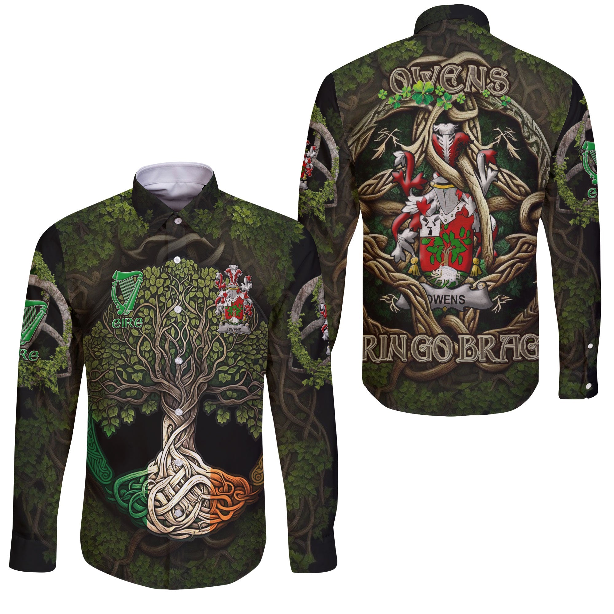 Owens Long Sleeve Button Shirts Ireland Is My Root Style