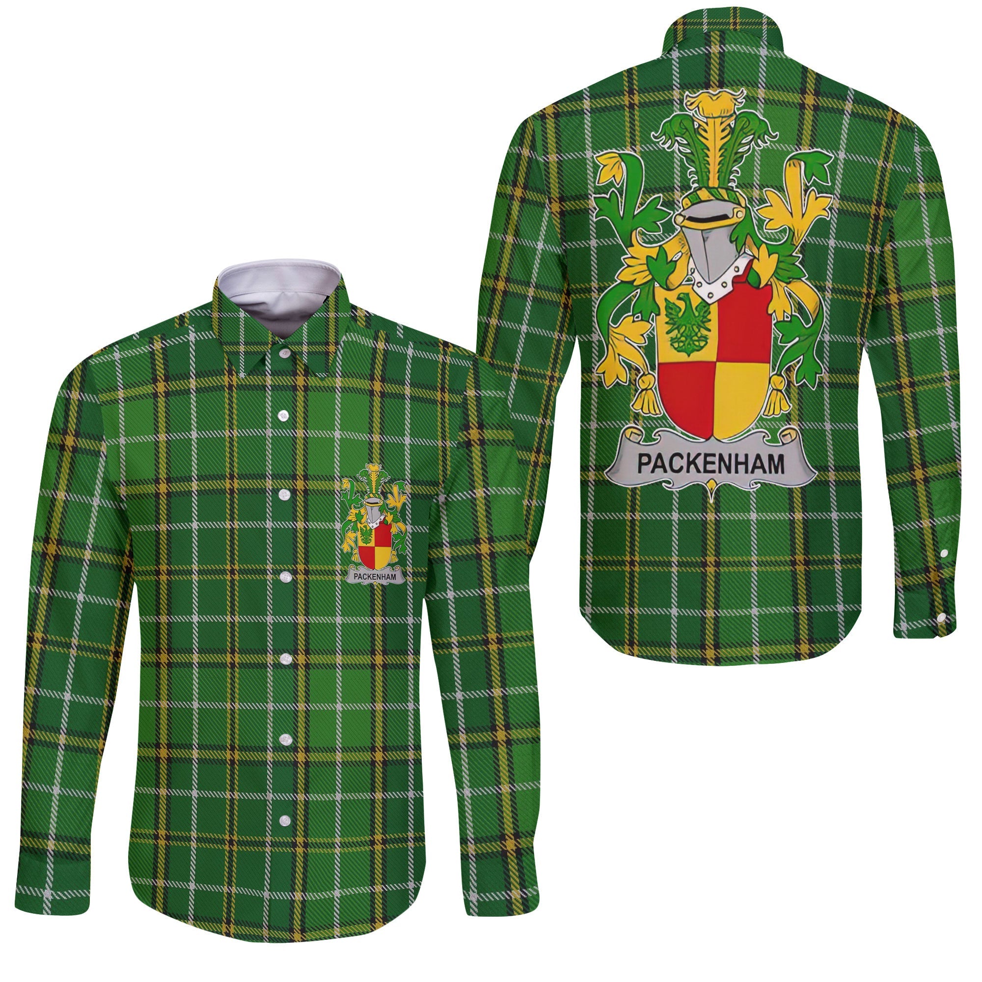 Packenham Long Sleeve Button Shirts Crest And National Plaid Style